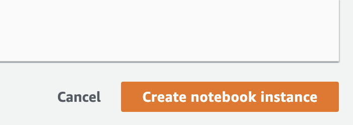 Create notebook instance