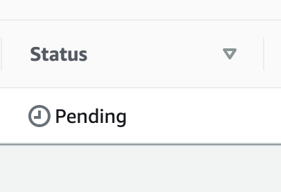 Pending notebook instance