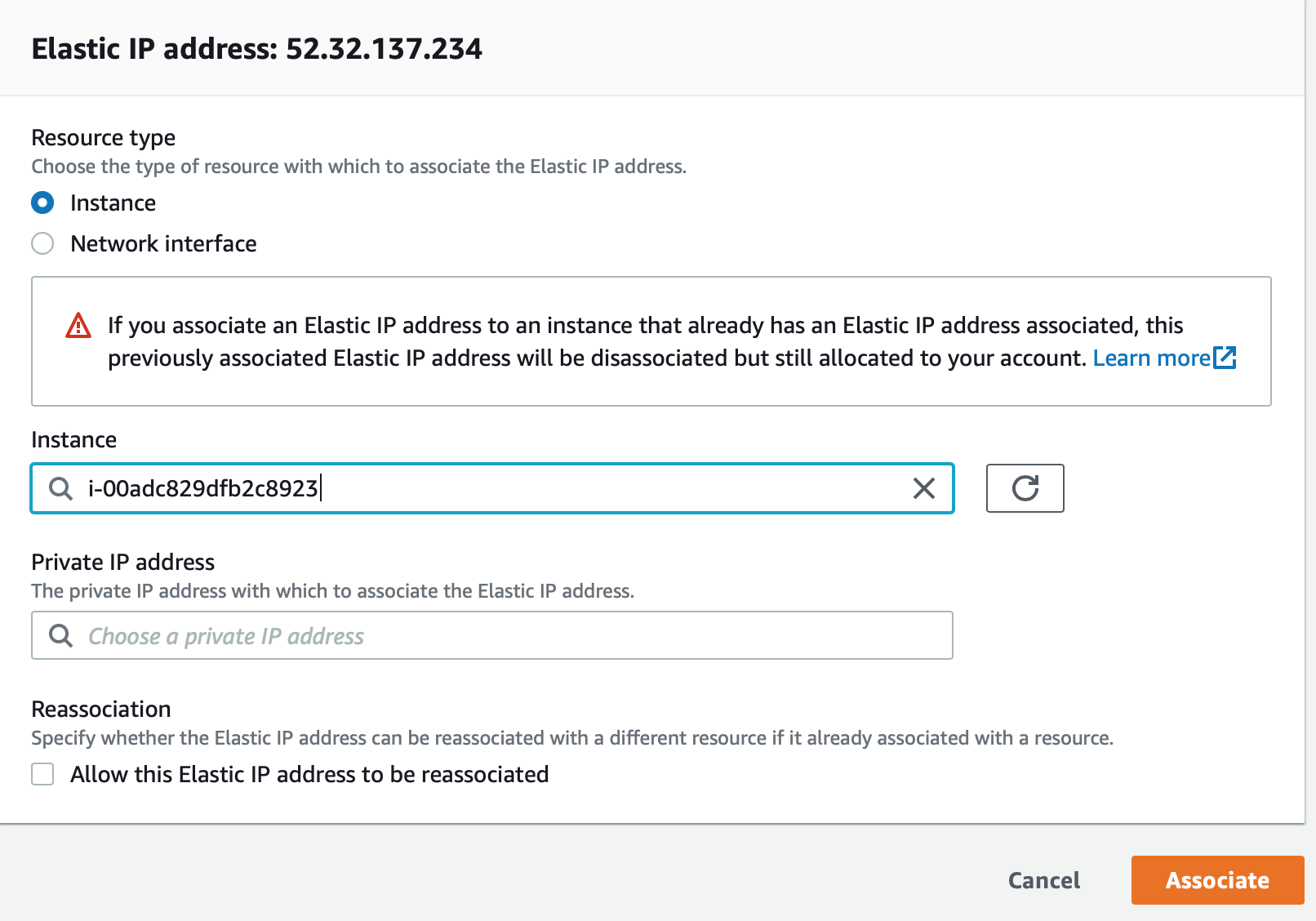 EC2 Elastic IP